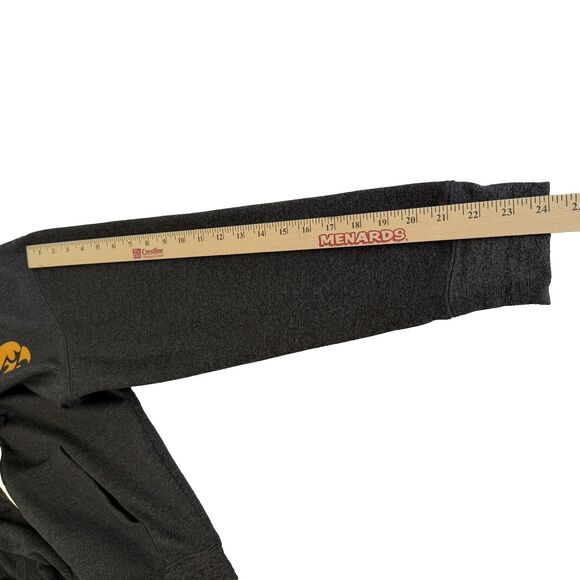 Unisex Adult Campus Heritage IOWA HAWKEYES Full-Zip Hoodie Sweatshirt Gray Sz M - Picture 7 of 11